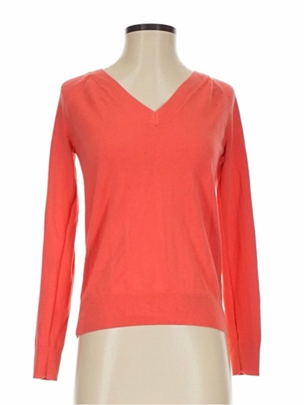 Banana Republic outlet Coral V-Neck Lightweight Forever Sweater XL Summer EUC